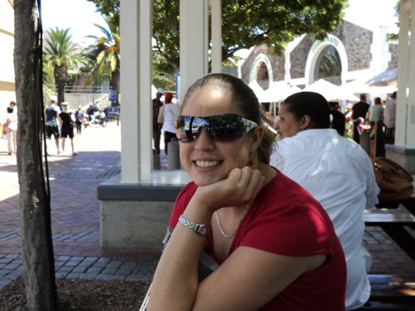 Shelley Hess - taking some weekend time out at the V&A Waterfront, Cape Town
